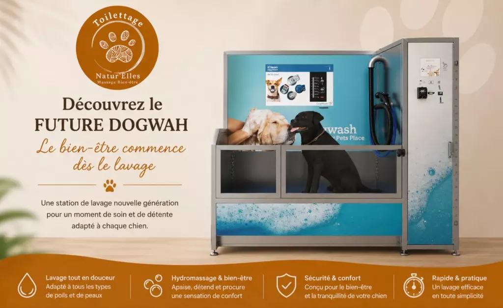 Station de lavage pour chiens O'Dogwash en libre-service